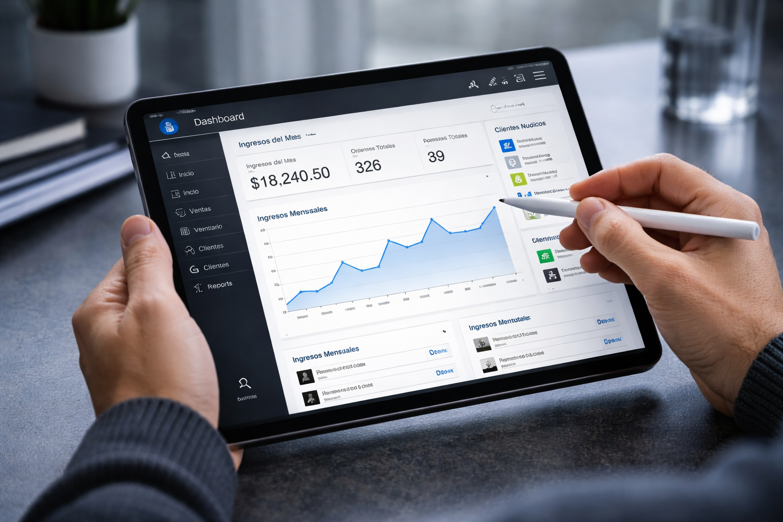 Vista de la plataforma GetSolutions